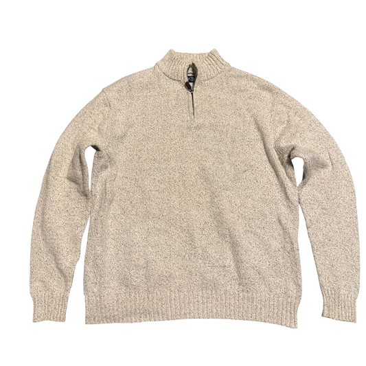 Chaps Melange Quarter-Zip Pullover, Gr. XL – Vorderansicht