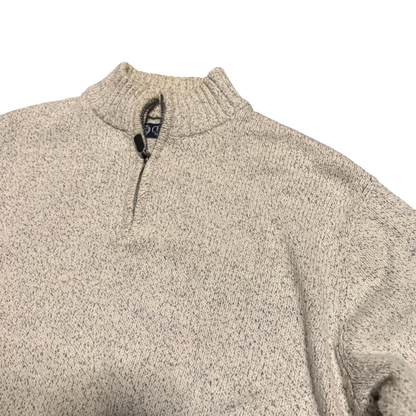 Chaps Melange Quarter-Zip Pullover, Gr. XL – Detailansicht