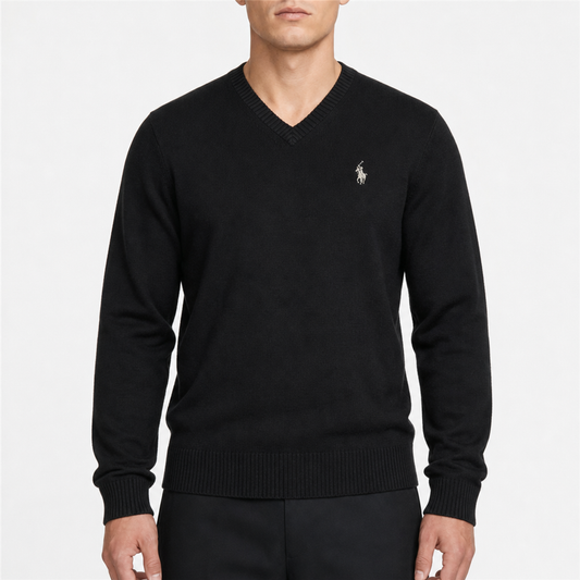 U.S. Polo Assn. V-Neck-Pullover Schwarz, Gr. XXL – Titelbild