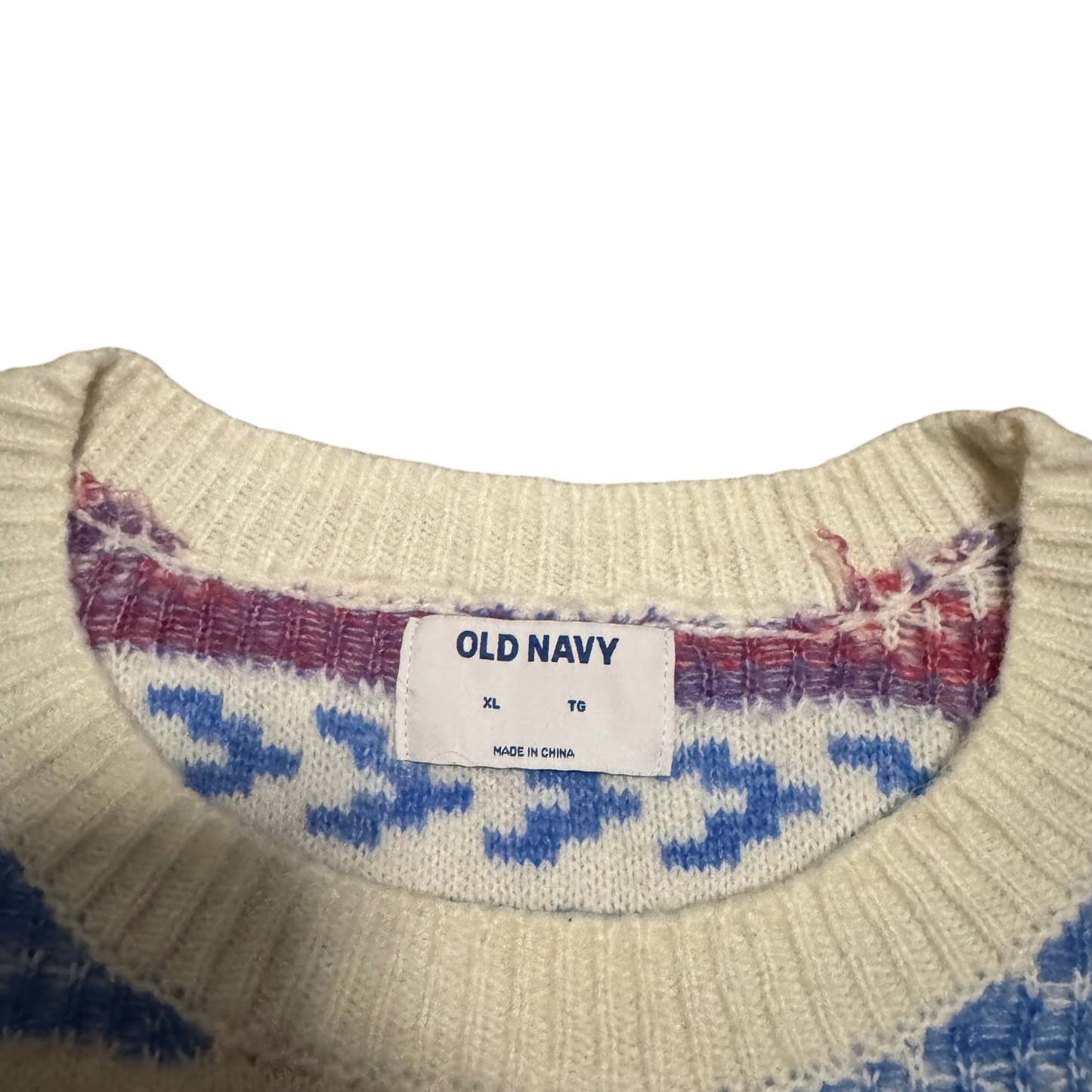 Old Navy Fair-Isle-Pullover Multicolor, Gr. XL – Etikett