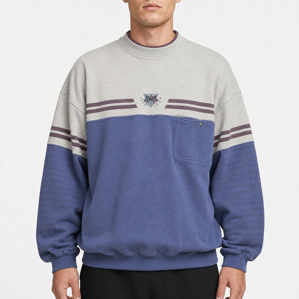 Today's News Colorblock Crewneck Creme/Blau, Gr. unbekannt – Titelbild