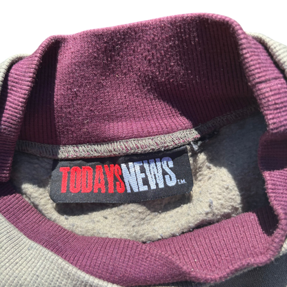 Today's News Colorblock Crewneck Creme/Blau, Gr. unbekannt – Marken- und Größenetikett